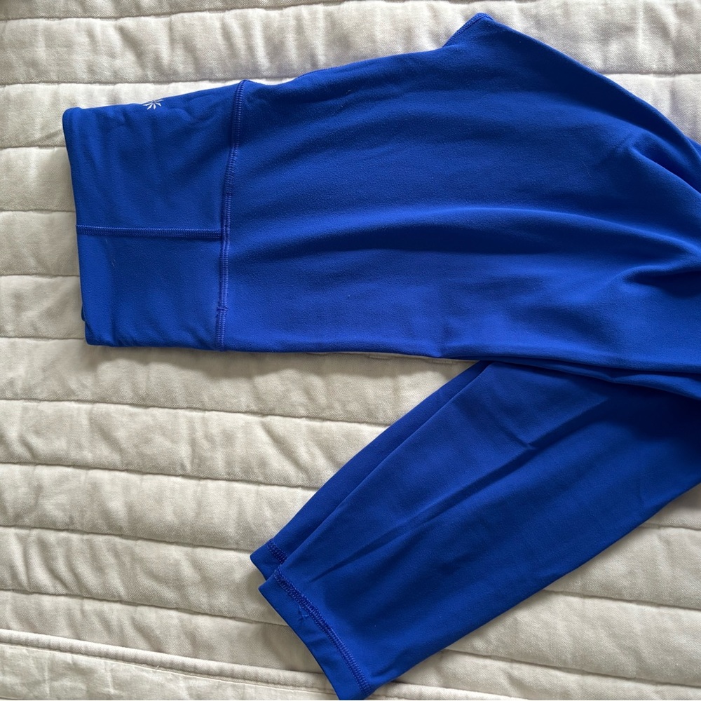Athleta Varsity Blue Transcend High-Waist 7/8 Leggings - Picture 3 of 4
